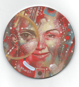 Celestial Dreamer - A Rare Miniature Painting by Gil Bruvel