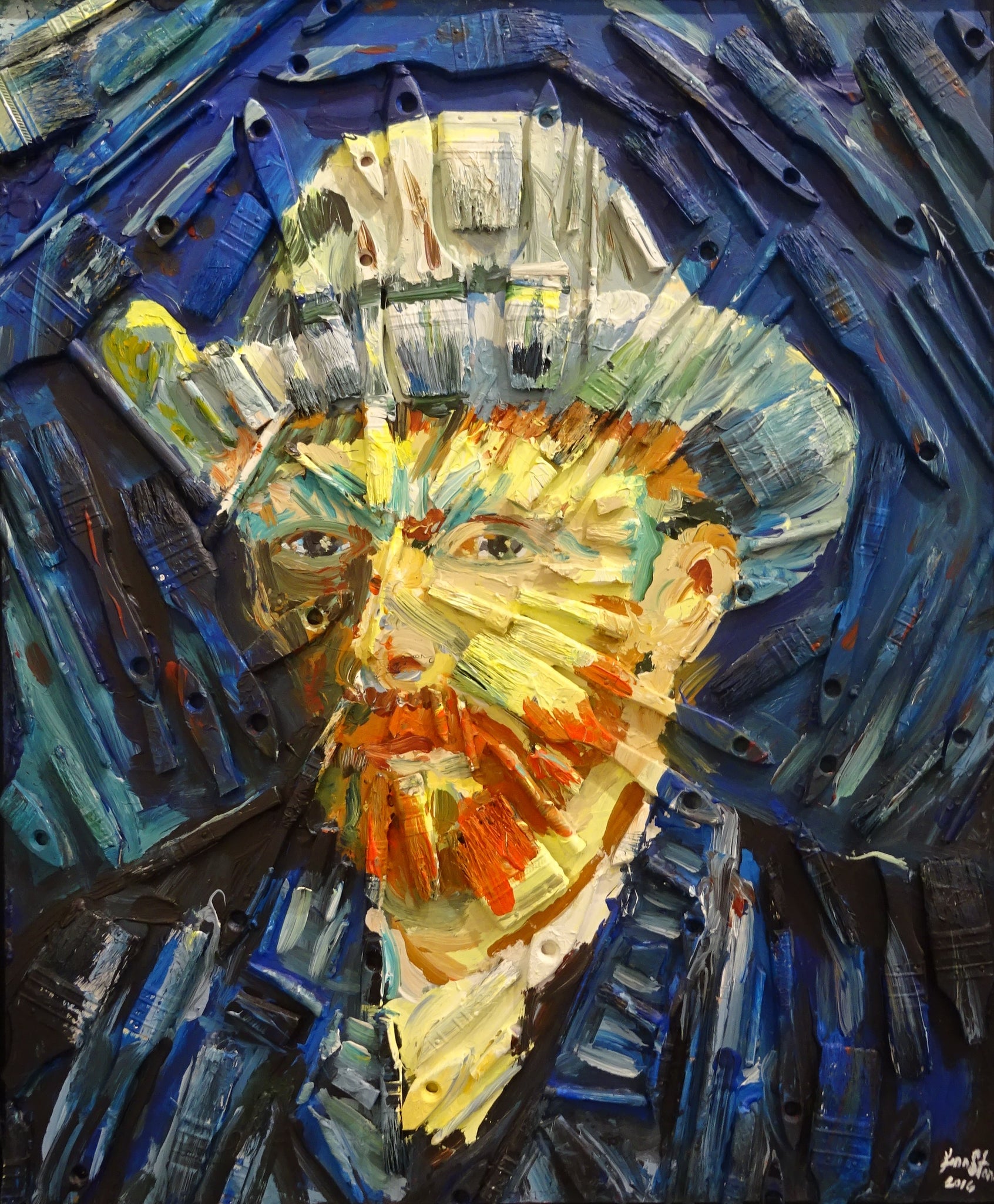 Van Gogh (in blue)
