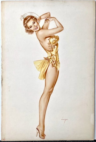 Alberto VARGAS - Golden Lady from World Without End 1956 Film